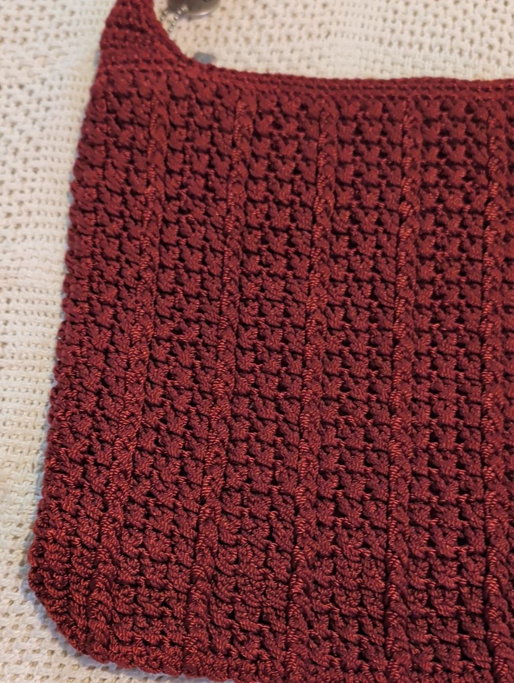 The Sak Burgundy Crochet Shoulder Bag - Picture 14 of 16